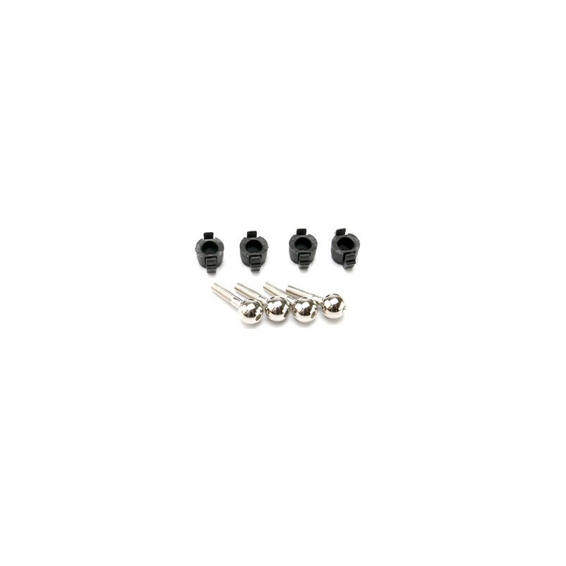 Rotules Aluminum 5mm (x4) fusées de roue Traxxas E-revo 1/16