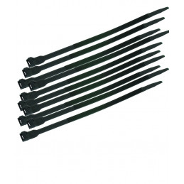 Serre-câbles réutilisables 210x7.6mm noir