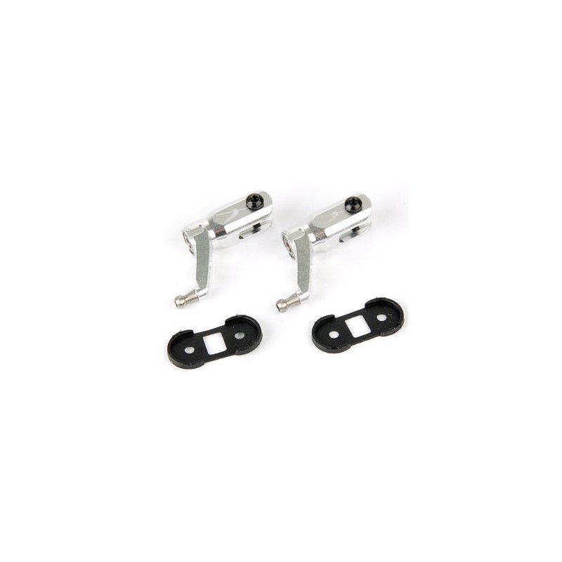 Pieds de pale alu argent pour Blade 130X
