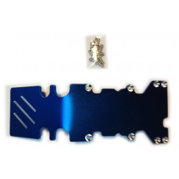 Sabot arrière alu anodisé bleu T-Maxx Traxxas