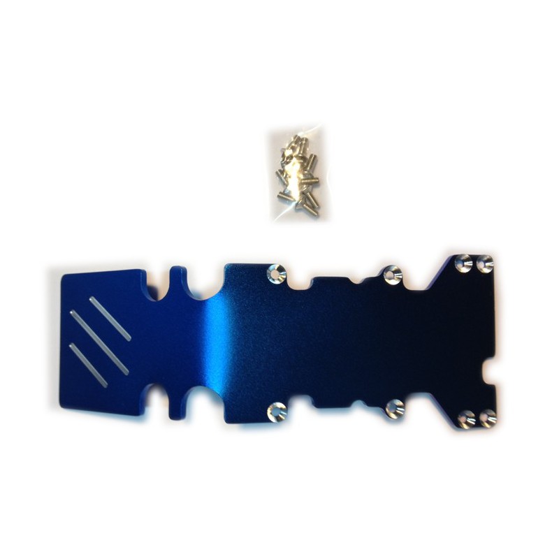 Sabot arrière alu anodisé bleu T-Maxx Traxxas