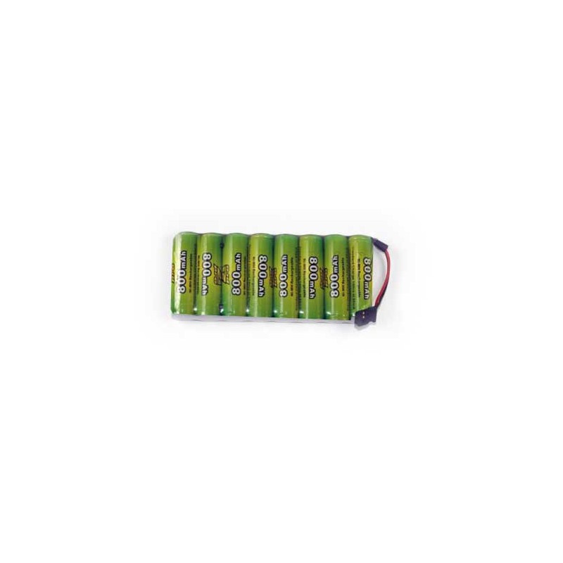 Pack Tx 9.6v 800mAh Futaba prise type servo