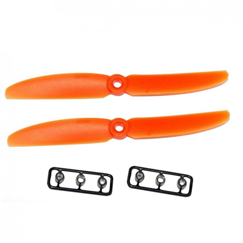Hélices Gemfan 5x4 anti-horaire orange
