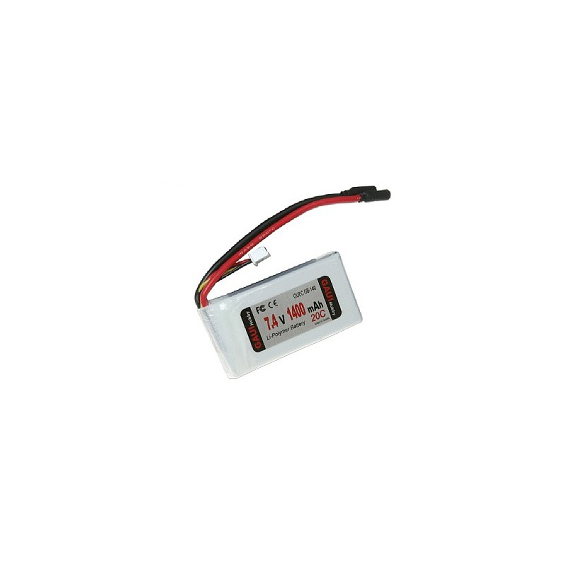 Accu 2S1P 7.4v 1400 mAh 20C