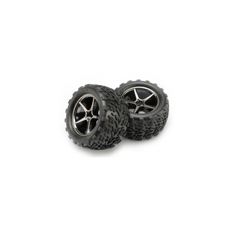 Jantes + pneus montés Traxxas E-Revo VXL 1/16