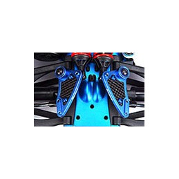 Basculeurs d'amortisseurs arrières alu + carbone Revo Traxxas.