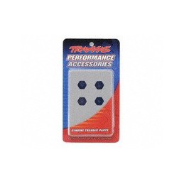 Traxxas moyeux hexagonaux en aluminium roues (bleu) (4) 