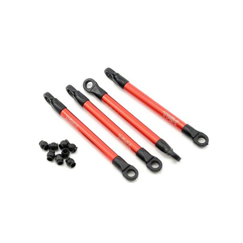 Biellettes Alu anodisées rouge Traxxas E-Revo 1/16 VXL