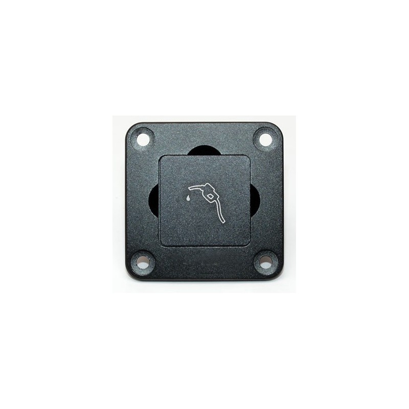 Prise carburant rectangle noir